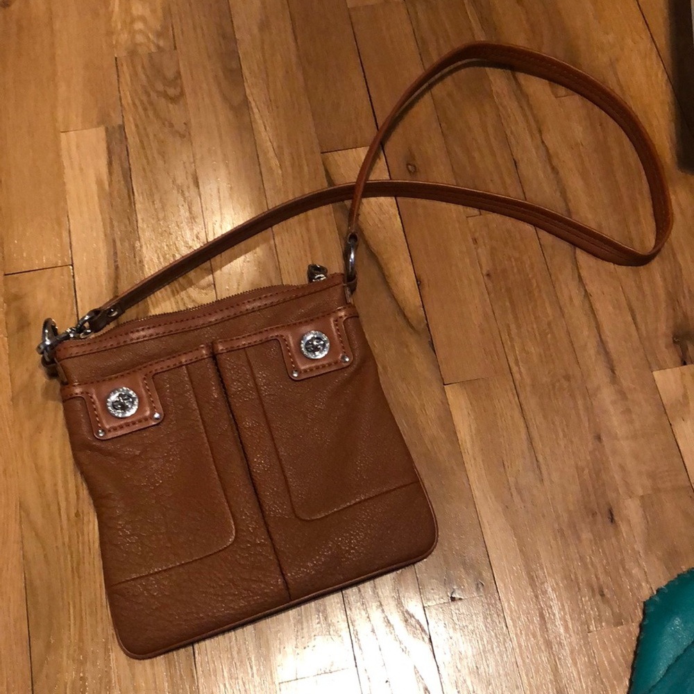 Genuine leather Marc Jacobs tan cross body bag